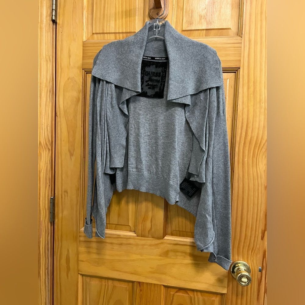 Vintage like new Guess size medium gray cardigan